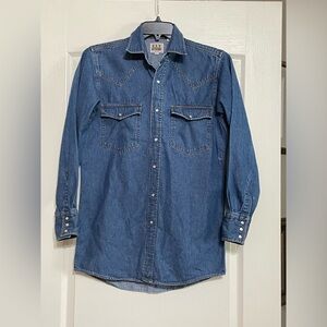 Fly Cattleman Men's Snap Shirt Western Long Sleeve size S‎